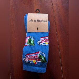 Zumiez 40s & Shorties Blue Graphic Socks